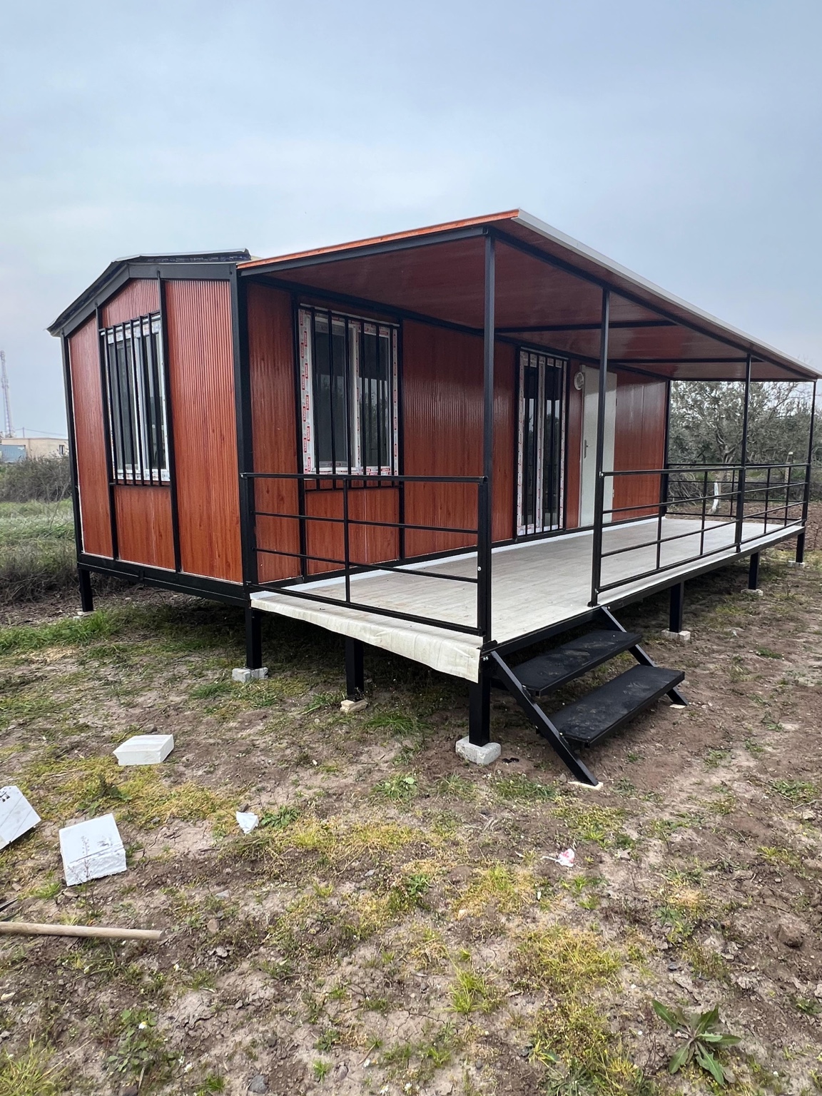 EGEBOX projekat 02 — spoljašnji izgled jedinice 1+1 sa balkonom